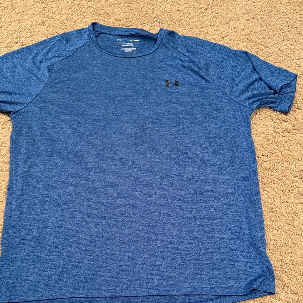 Under Armour Men's Heathered Blue Tee